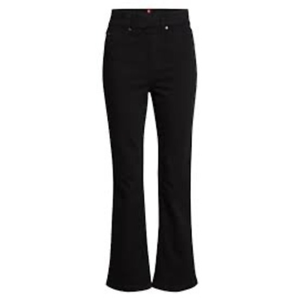SPANX Shape-Everywhere Black Kick Flare Jeggings - Size M